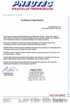 Сертификат авторизованного дистрибьютора Pneutec