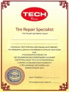 Сертификат ТЕСН для специалиста по ремонту и обслуживанию шин