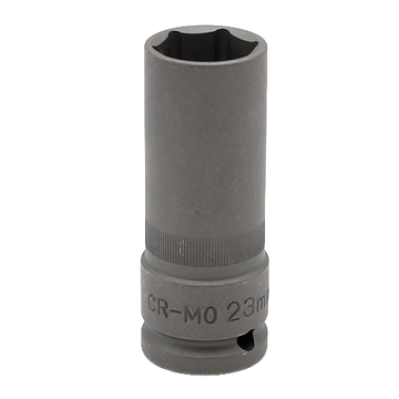 Ударная головка 1/2 дюйма удлиненная тонкостенная 23 мм без пластиковой насадки AOK