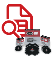 Таблица для выбора многоцелевых заплат MP и диагональных заплат BP