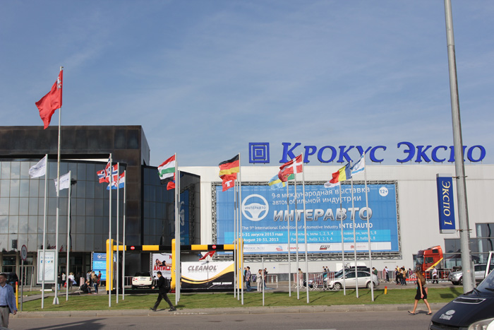 Оборудование и материалы для шиномонтажа TECH-RUSSIA на выставке ИНТЕРАВТО 2013 в выставочном комплексе КРОКУС-ЭКСПО МОСКВА.