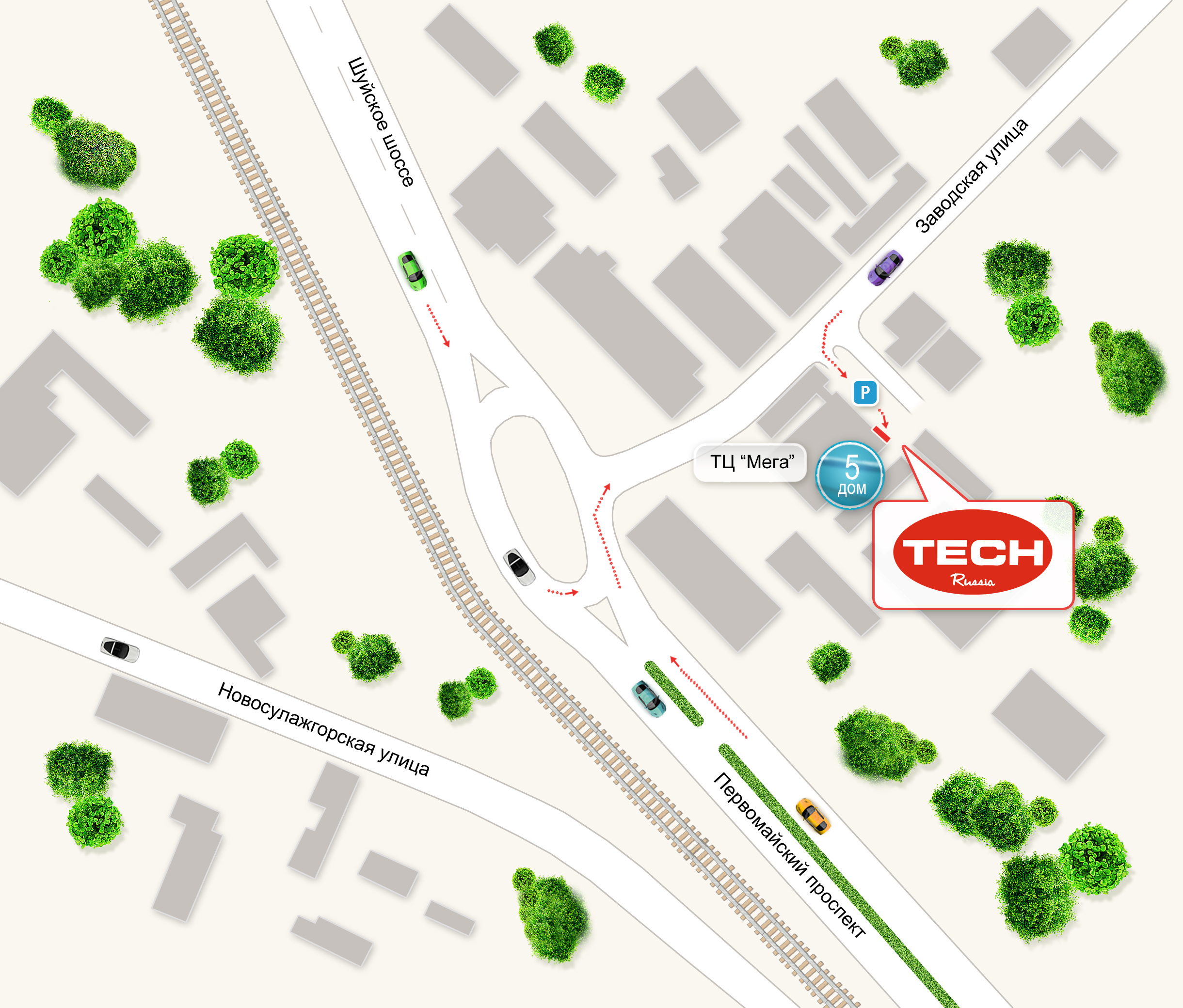 Новый адрес магазина TECH-RUSSIA в Петрозаводске