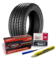 Ремонт косых проколов с помощью ножки грибка и заплаты (комбинированный метод)