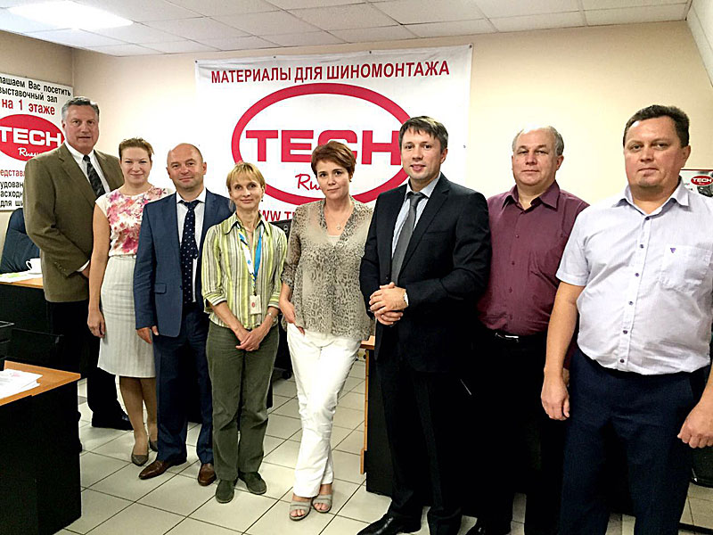 Президент TECH-INTERNATIONAL Майкл Мюррей и команда TECH-RUSSIA, Санкт-Петербург, 2016 год