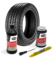 Ремонт проколов бескамерных шин с помощью жгутов с кордом Permacure (№220, 222, 224, 226)