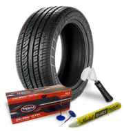 Ремонт высокоскоростных легковых шин грибками №249UL