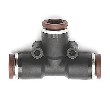 Тройник быстрозажимной цанговый для трубки 8 мм