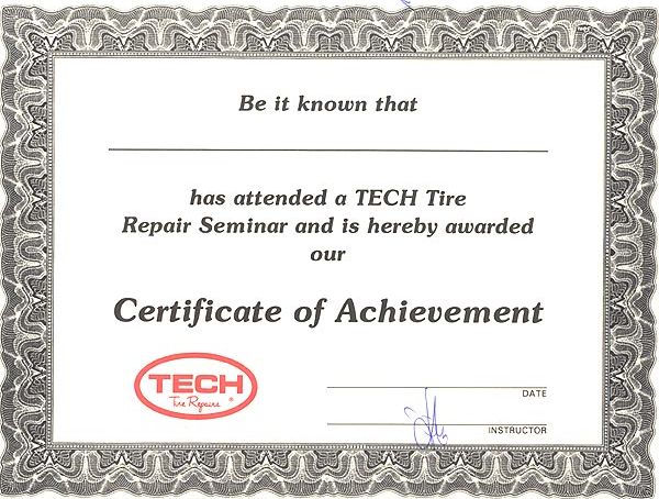 Сертификат специалиста по работе с материалами TECH