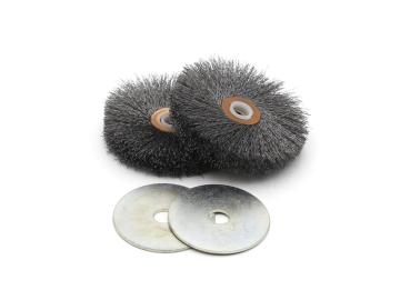 Текстурные металлощётки, диаметр 75 мм, 2 шт