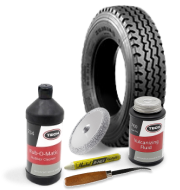 Ремонт диагональных грузовых шин заплатами BP