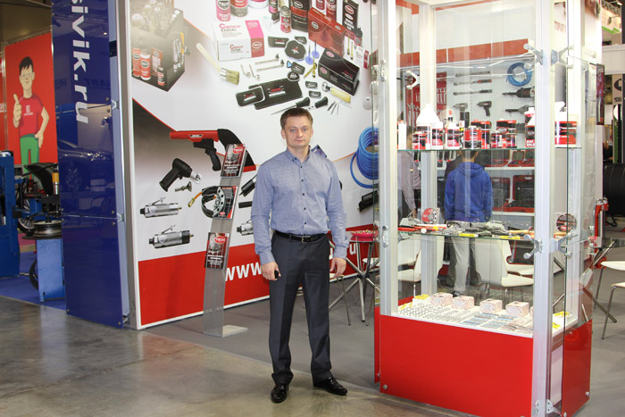 Оборудование и материалы для шиномонтажа TECH-RUSSIA на выставке ИНТЕРАВТО 2013 в выставочном комплексе КРОКУС-ЭКСПО МОСКВА.