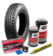 Ремонт радиальной грузовой шины с помощью грибков №291UL и №292UL