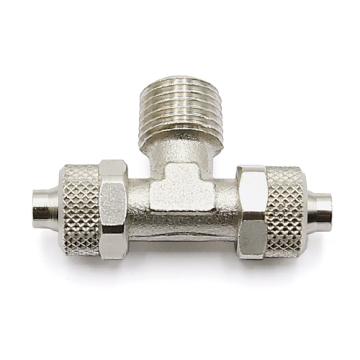 Тройник для шлангов, диаметр 6 и 8 мм, наружная резьба 1/4 дюйма