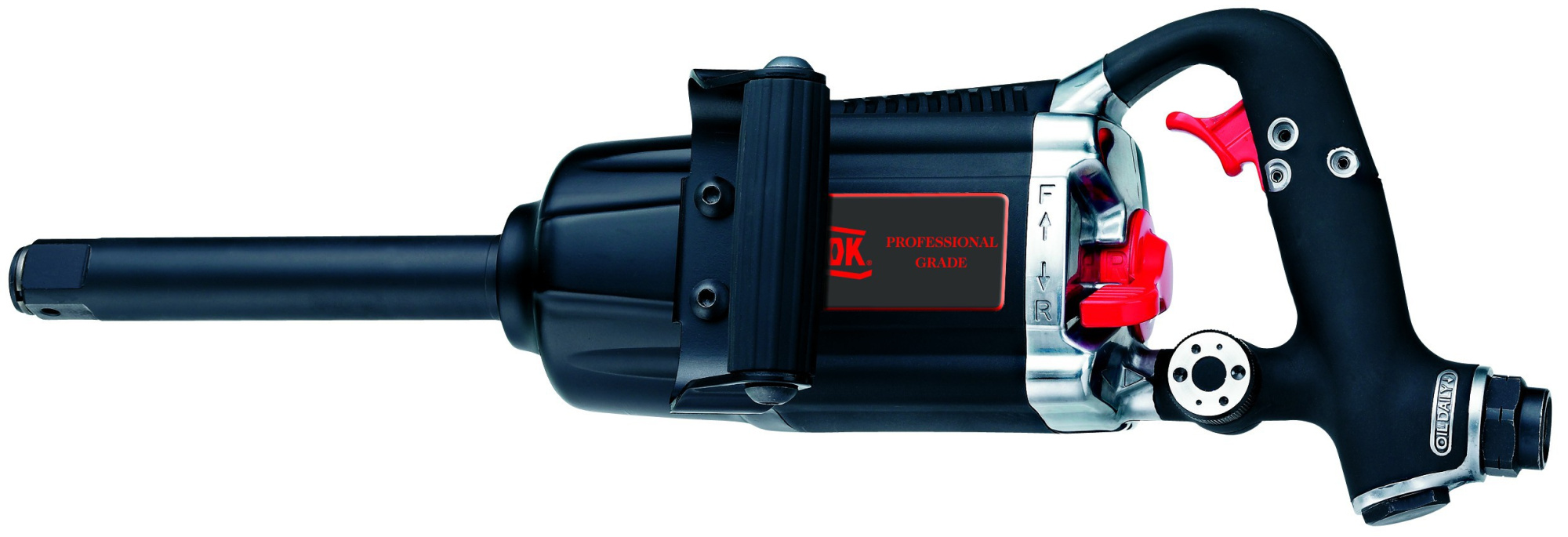 Гайковерт ударный 1 дюйм, усилие 2712 Нм, 4800 об/мин, корпус из сплава алюминия и композита, вес 7,8 кг