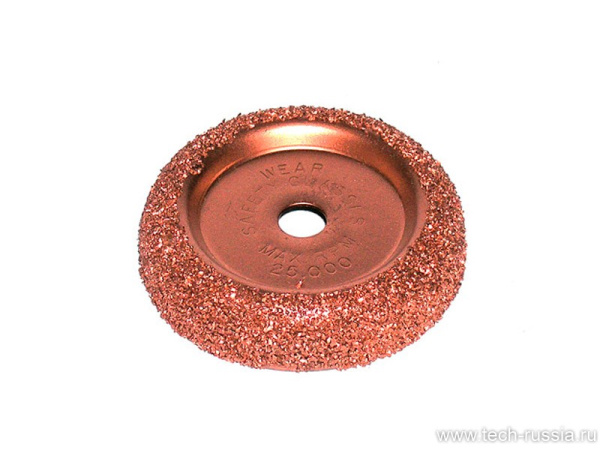 Шероховальная среднезернистая полусфера, диаметр 65 мм, толщина 15 мм, зерно 36