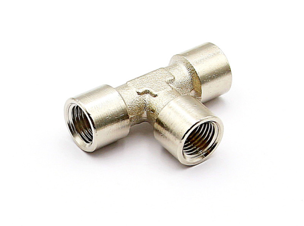 Ниппель резьбовой T-образный с внутренней резьбой 1/4 дюйма Ниппель резьбовой T-образный с внутренней резьбой 1/4 дюйма