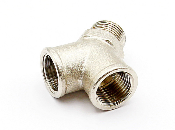 Ниппель резьбовой Y-образный, наружная резьба 1/2 дюйма, 2 х внутренняя резьба 1/2 дюйма
