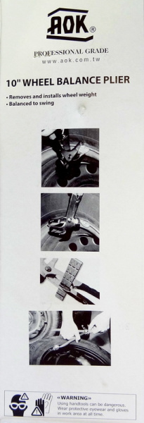 Клещи для снятия и установки балансировочных грузов легковых автомобилей АОК Клещи для снятия и установки балансировочных грузов легковых автомобилей АОК