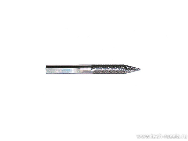 Короткая карбидная фреза расточка 8 мм для ремонта прокола грибком или ножкой диаметром 10 мм арт. 251UL и 251-1UL