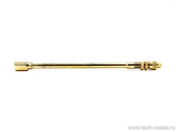 Металлический прямой удлинитель вентиля с большим внутренним отверстием, длина 230 мм Металлический прямой удлинитель вентиля с большим внутренним отверстием, длина 230 мм