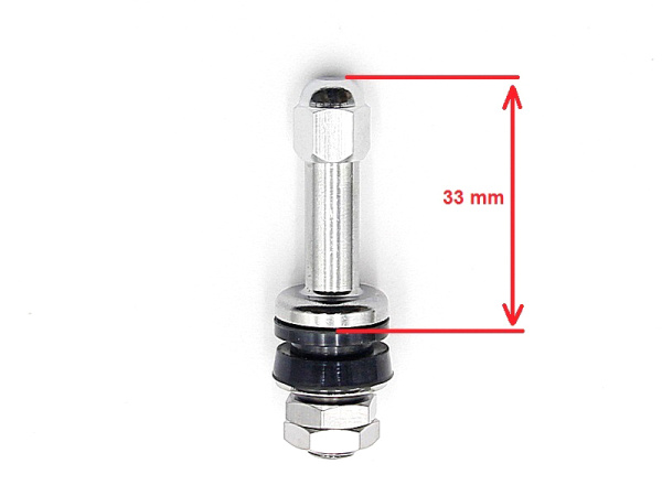 Металлический вентиль для б/к легковых дисков, диаметр отверстия в диске 11.3 мм, длина 50.5 мм