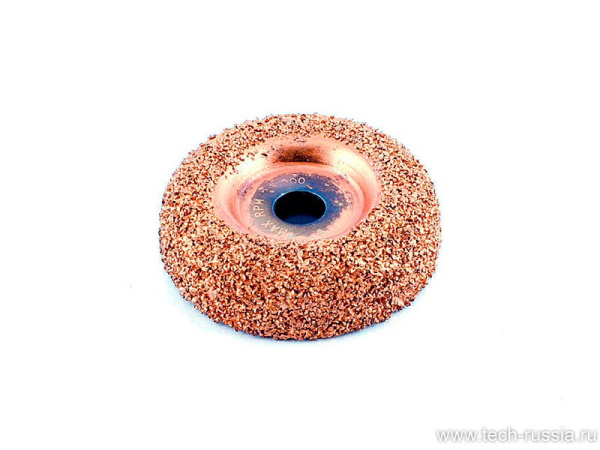 Шероховальная среднезернистая полусфера, диаметр 50 мм, толщина 15 мм, зерно 36