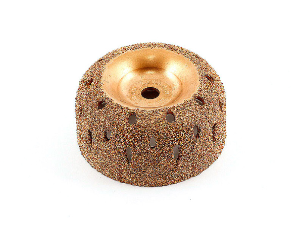 Шероховальная среднезернистая контурная полусфера, диаметр 75 мм, ширина 40 мм, зерно 36