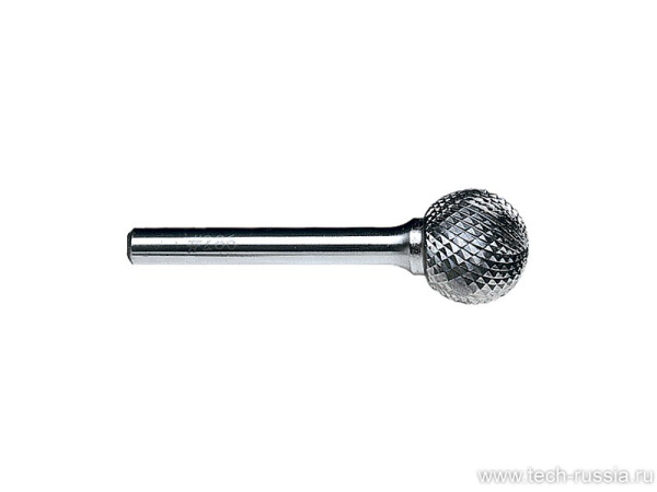 Карбидный шаровидный бур для удаления металлокорда, длина 70 мм, диаметр 20 мм