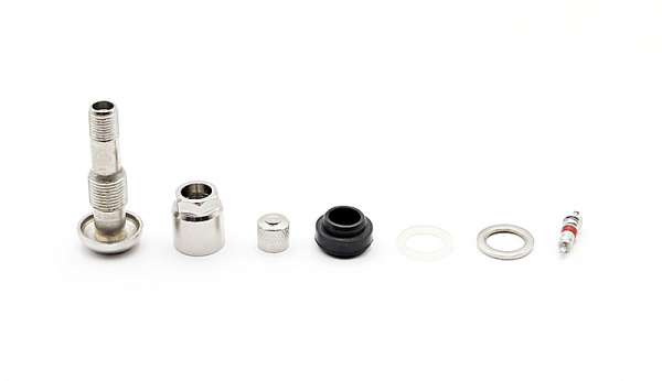 Металлический вентиль для б/к легковых дисков, диаметр отверстия в диске 11.3 мм, длина 42 мм