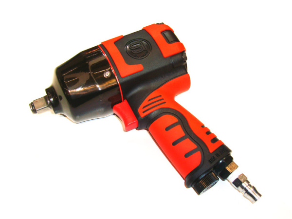 Гайковерт ударный Shinano 1/2 дюйма, усилие 850 Нм, 8500 об/мин, Twin Hammer, вес 2 кг Гайковерт ударный Shinano 1/2 дюйма, усилие 850 Нм, 8500 об/мин, Twin Hammer, вес 2 кг