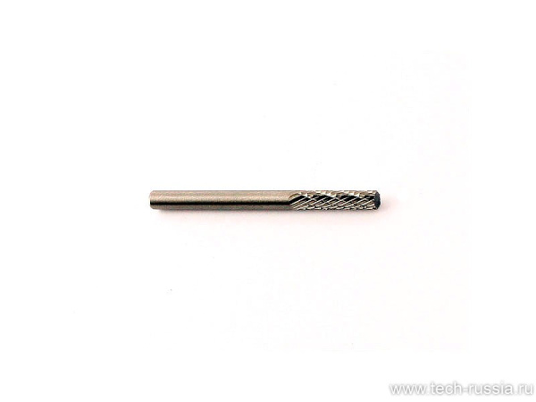 Карбидный цилиндрический малый бур для удаления металлокорда, длина 40 мм, диаметр вала 3 мм