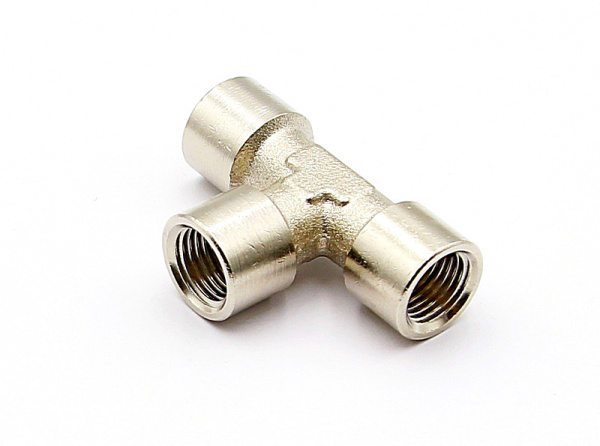 Ниппель резьбовой T-образный с внутренней резьбой 1/4 дюйма Ниппель резьбовой T-образный с внутренней резьбой 1/4 дюйма