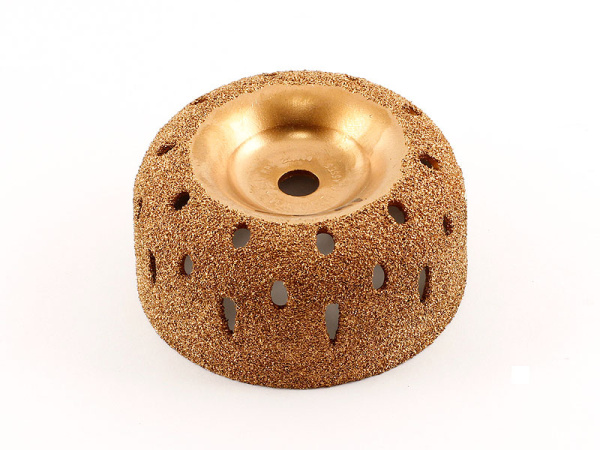 Шероховальная мелкозернистая контурная полусфера, диаметр 75 мм, ширина 40 мм, зерно 60