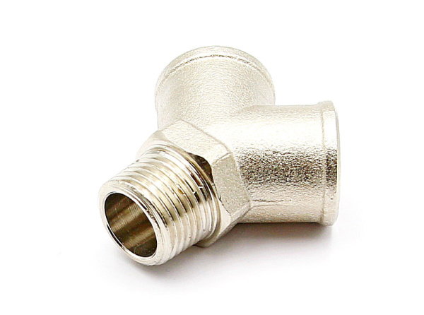 Ниппель резьбовой Y-образный, наружная резьба 1/2 дюйма, 2 х внутренняя резьба 1/2 дюйма