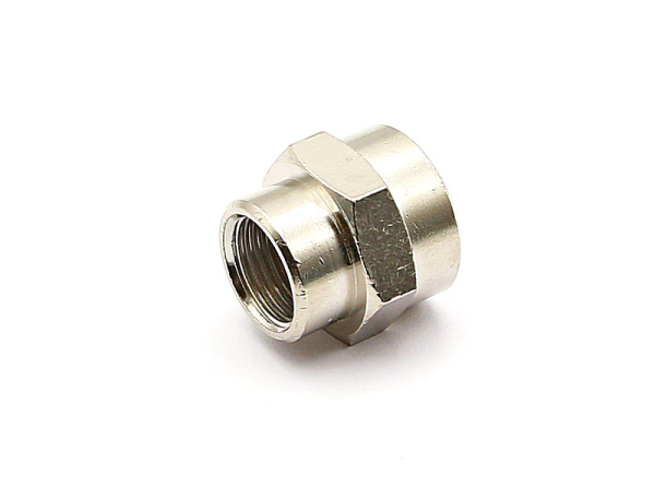 Ниппель резьбовой внутренняя резьба 3/8 дюйма, внутренняя резьба 1/2 дюйма Ниппель резьбовой внутренняя резьба 3/8 дюйма, внутренняя резьба 1/2 дюйма