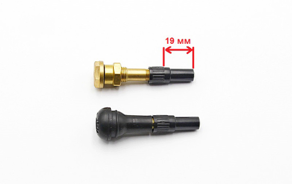 Пластиковый колпачковый удлинитель вентиля, длина 19 мм